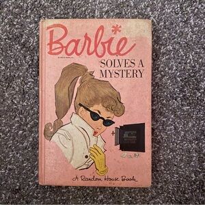Vintage 1960s Pink Barbie Solves a Mystery Novel by Cynthia Lawrence
